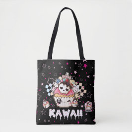 Kawaii skallemuffins tygkasse