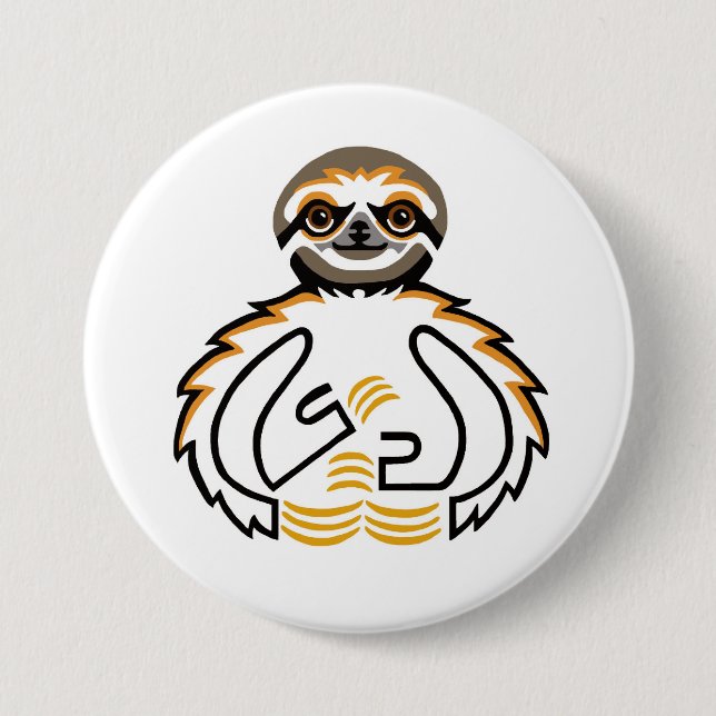Kawaii SLOTH - Animal Lover - Wildlife - Nature Knapp (Framsida)