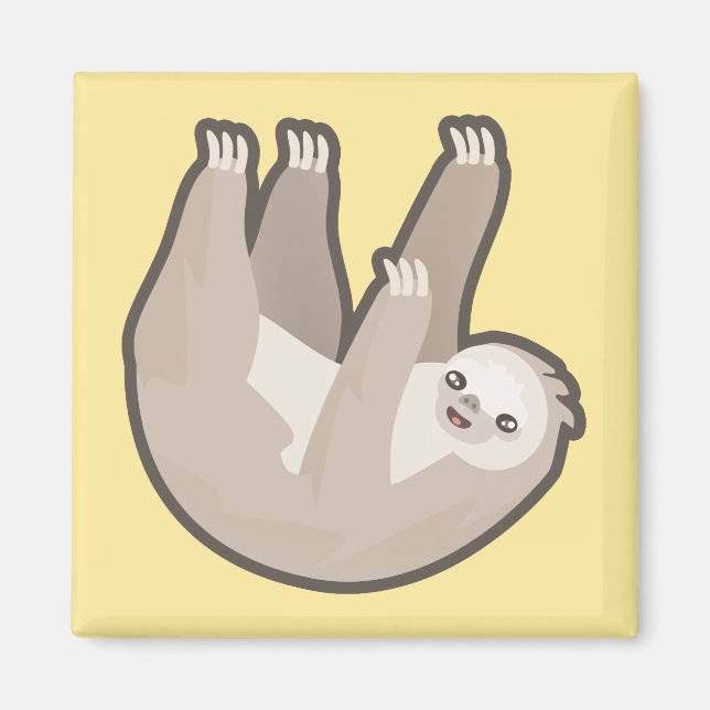 Kawaii Sloth Magnet (Framsidan)