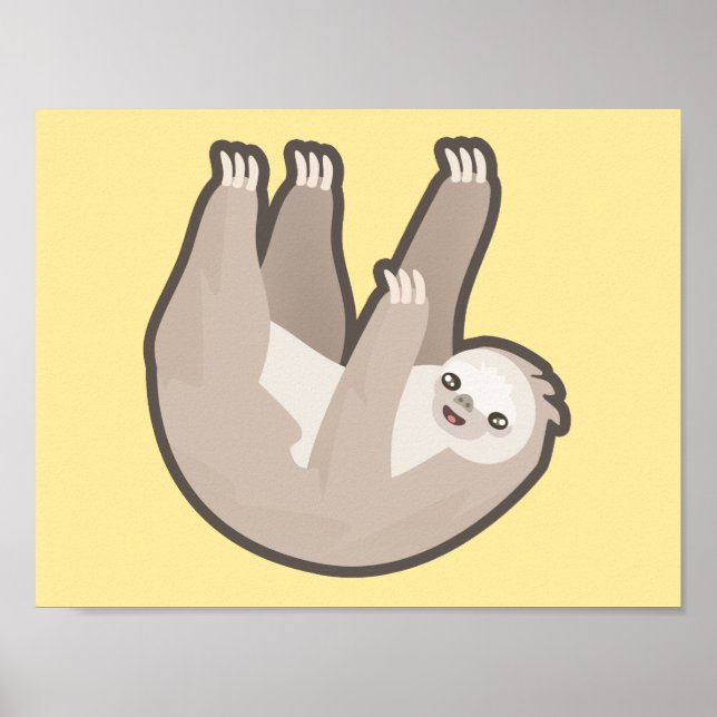 Kawaii Sloth Poster (Framsidan)