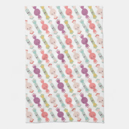 Kawaii Smiling Candy Kitchen Towel Kökshandduk