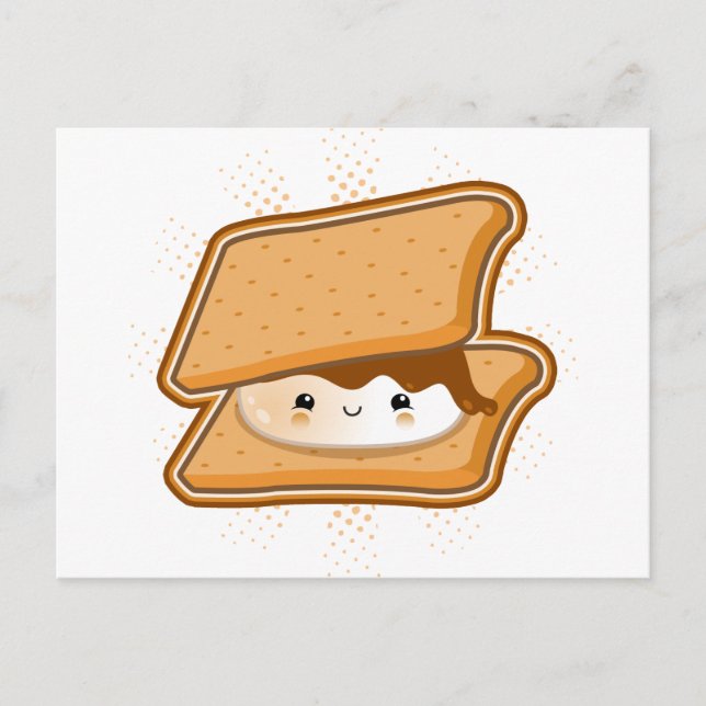 Kawaii Smore Vykort (Framsida)