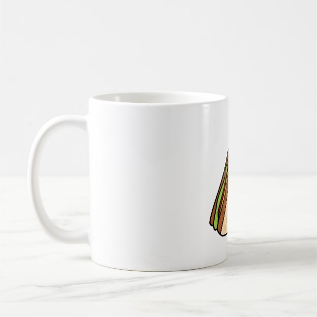 Kawaii Smörgås Kaffemugg (Vänster)