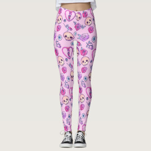 Kawaii Snakes och Ro Pastel Goth Leggings