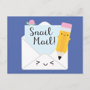 Kawaii Snigel Mail Vykort