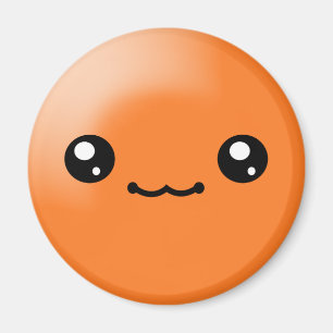 Kawaii socker pricker den orange lyckliga magnet