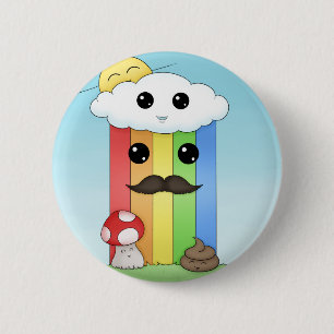 Kawaii solig dag knapp