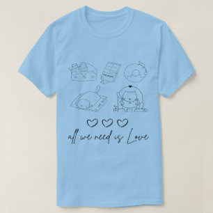 kawaii söt Kärlek T Shirt