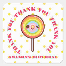 Kawaii söt rainbows lollipop TACK FAVOR