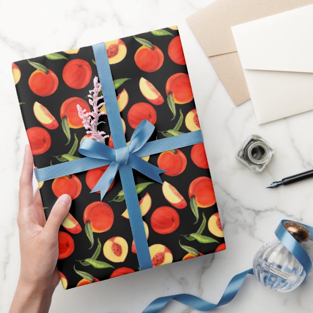 Kawaii Söt Sommar Persika Mönster Presentpapper (Gifting)