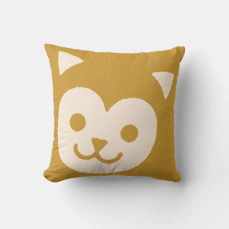 Kawaii Söt Söt Liten Katt Katt Ansikte Kudde