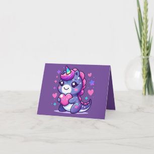 Kawaii söta Alla hjärtans dag-kort Kort