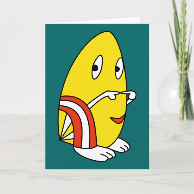 Kawaii Söta tecknade figurer-gratulationskort Kort (Framsida)