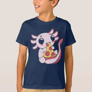 Kawaii sött axolotl PIZALOTL pizza älskare-barn T Shirt