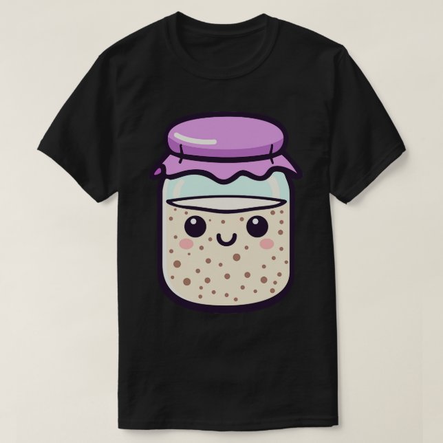 Kawaii Sourdough Starter 1 T Shirt (Design framsida)