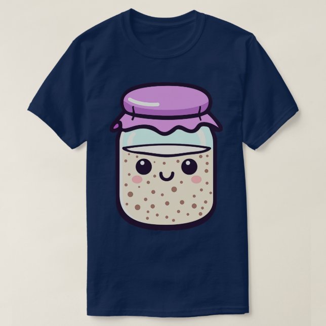 Kawaii Sourdough Starter 1 T Shirt (Design framsida)