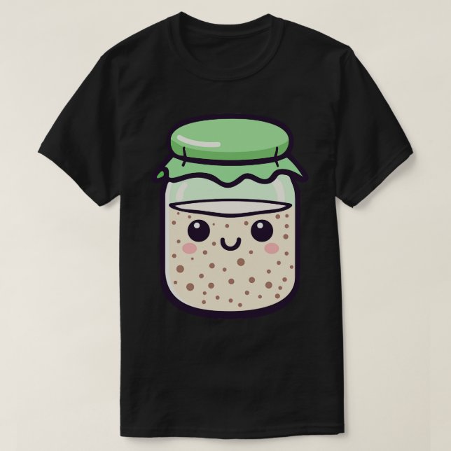 Kawaii Sourdough Starter T Shirt (Design framsida)