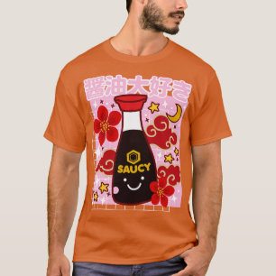 Kawaii Soy Sauce Cute I Kärlek Shoyu Japansk lekon T Shirt