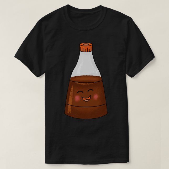 Kawaii Soy Sauce Flaska T Shirt (Design framsida)