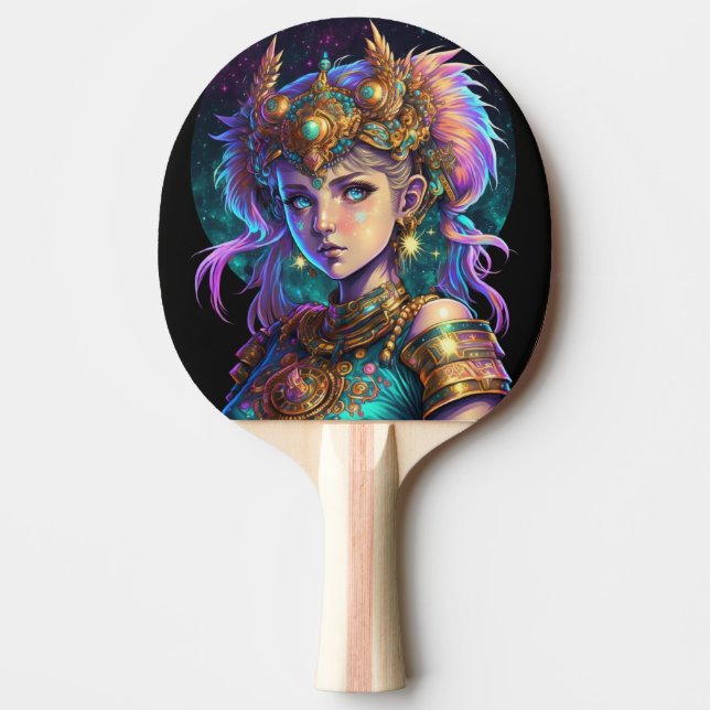 Kawaii Space Warrior Girl Pingisracket (Framsidan)