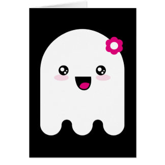 Kawaii spöke hälsningskort