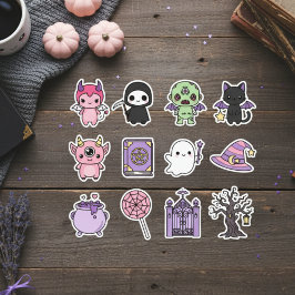 Kawaii Spooky & Cute Halloween Sticker Pack Klistermärken