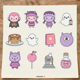 Kawaii Spooky Sweethearts Sticker Pack Klistermärken