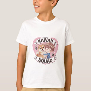 Kawaii Squad Shiba Inu Hund älskare Chibi Art Anim T Shirt