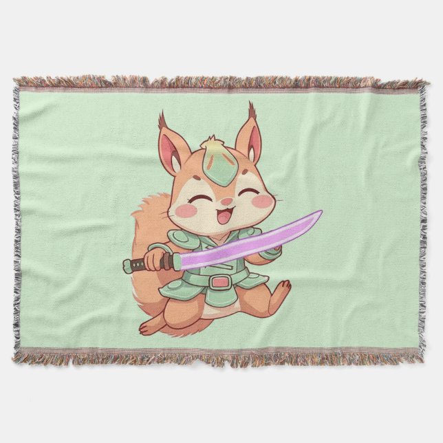 Kawaii Squirrel Samurai. Filt (Framsidan)