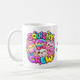 Kawaii Squishy Crew Söt Pastell Godis Anime Konst Kaffemugg