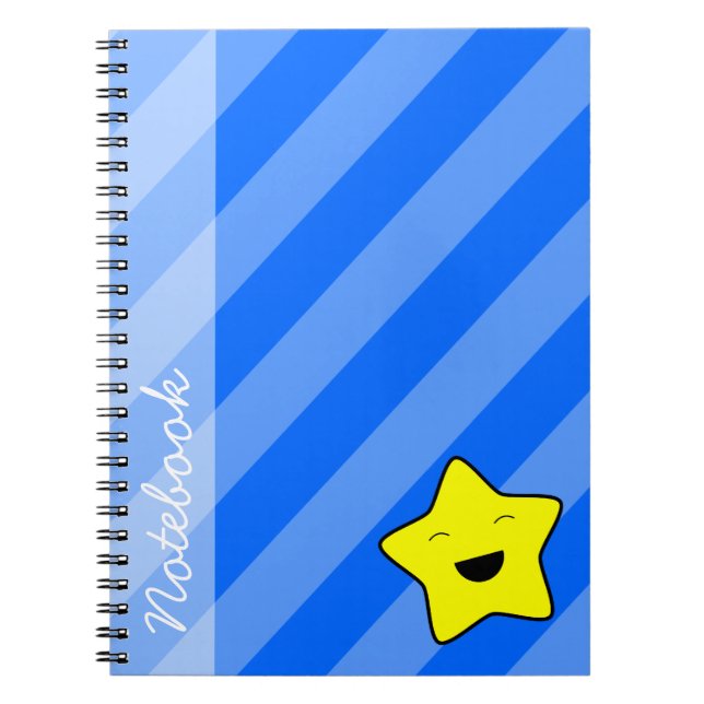 Kawaii Star bärbar dator Anteckningsbok Med Spiral (Framsidan)