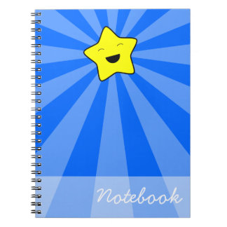 Kawaii Star bärbar dator Anteckningsbok Med Spiral