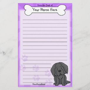 Kawaii Star Newfoundland Stationeri Brevpapper