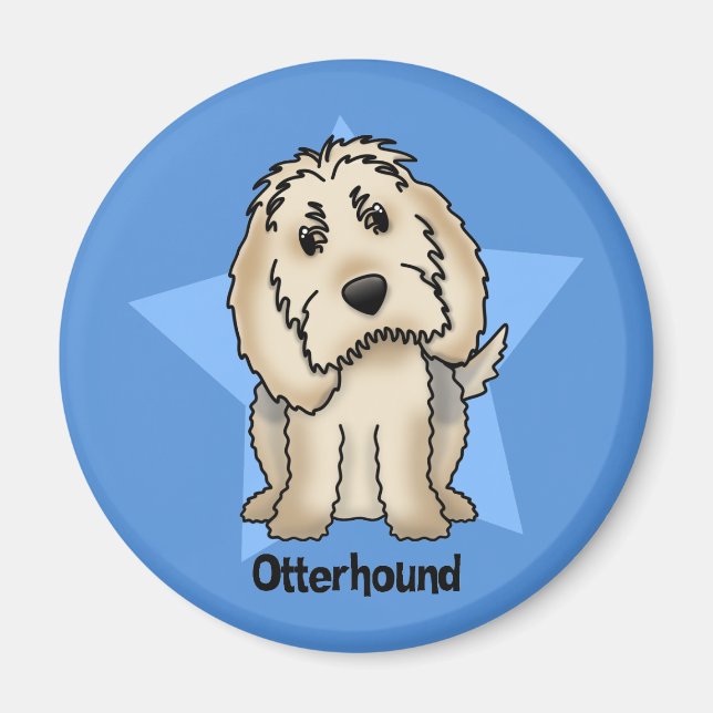 Kawaii Star Otterhound Magnet (Framsidan)