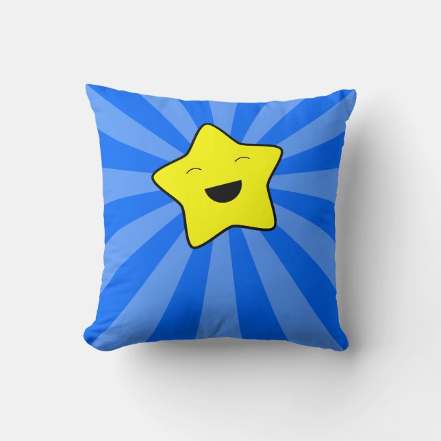 Kawaii Star Pillow Kudde (Framsida)