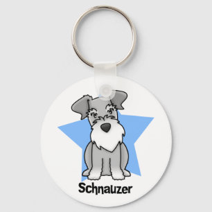 Kawaii Star Schnauzer Nyckelring