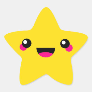 Kawaii Star Stjärnformat Klistermärke