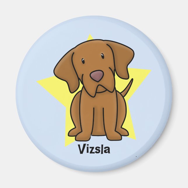 Kawaii Star Vizsla Magnet (Framsidan)