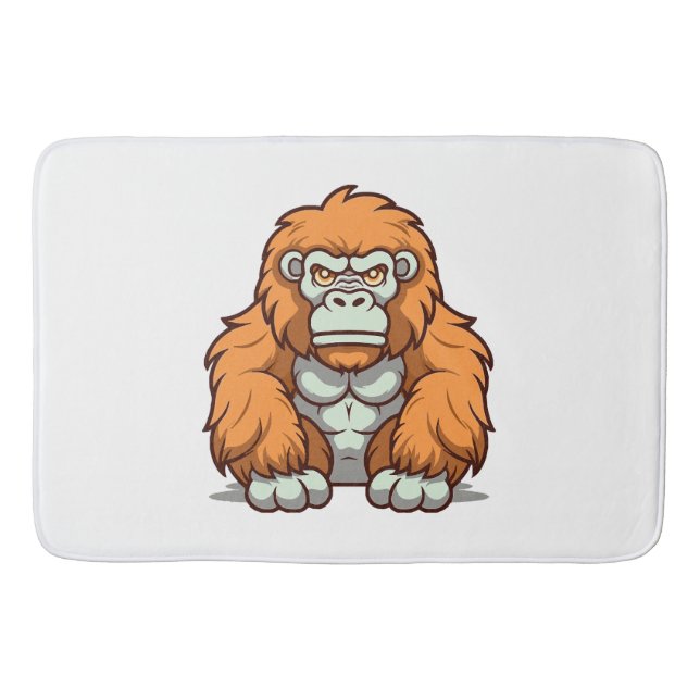 Kawaii-stil Grafisk Design i Glada Nyanser Badrumsmatta (Framsidan)