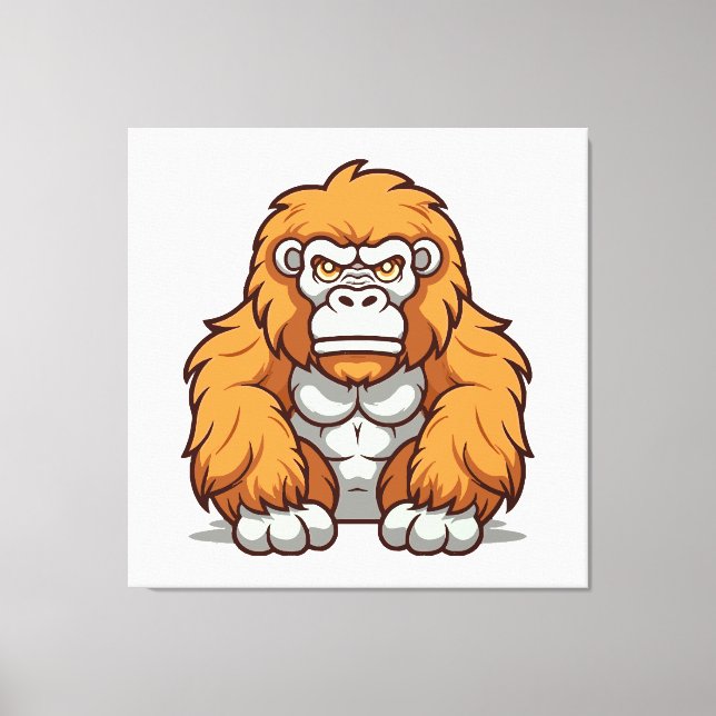 Kawaii-stil Grafisk Design i Glada Nyanser Canvastryck (Framsida)