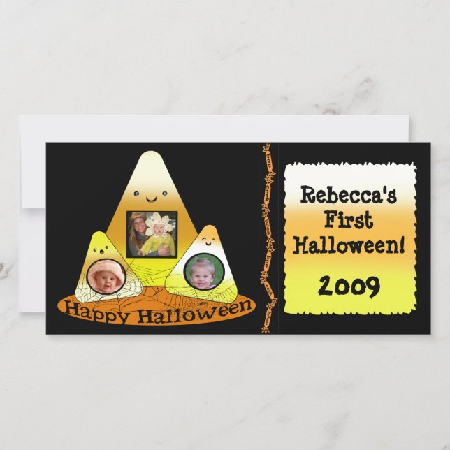 Kawaii Stil Halloween-Anpassningsbar-fotokort Julkort (Framsida)