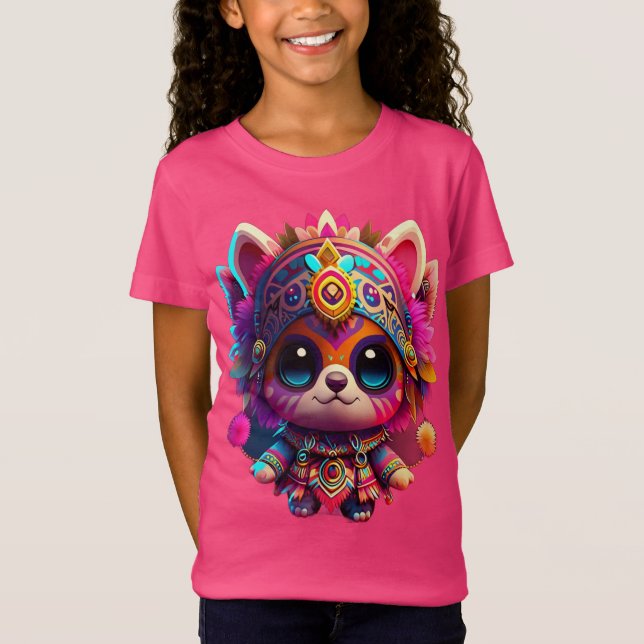 Kawaii Stil Kaleidoscope Colorful T Shirt (Framsida)
