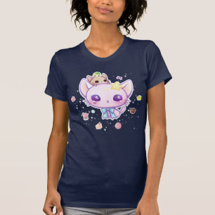 Kawaii stjärnakattunge med den gulliga t-shirt