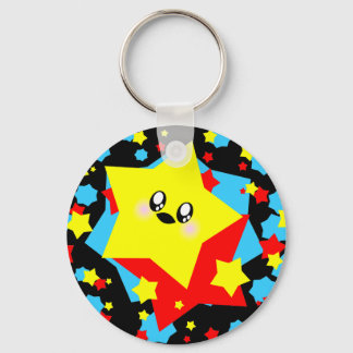 KAWAII STJÄRNOR KOSMISKT SURR NYCKELRING