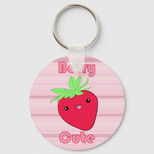 Kawaii Strawberry Berry Cute-nyckelkedjan Nyckelring