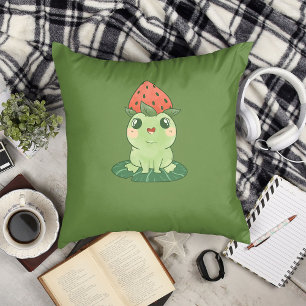 Kawaii Strawberry Frog Anime Kudde