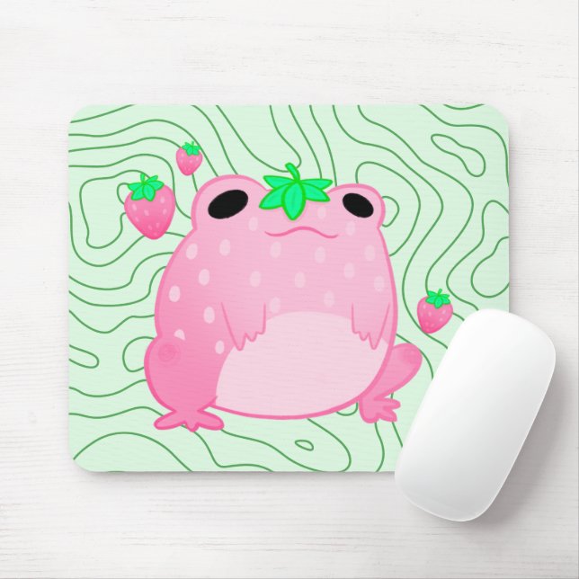 Kawaii Strawberry Frog Softcore Musmatta (Med mus)