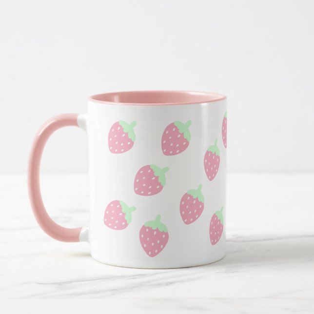 Kawaii Strawberry Mugg (Vänster)