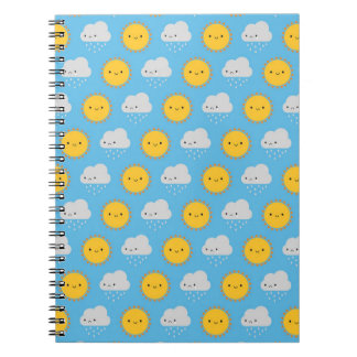 Kawaii Sun & Rain Anteckningsbok