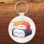 Kawaii sushi #1 nyckelring<br><div class="desc">˶ ᵔ ᵕ ᵔ ˶</div>